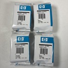 Hp 60Xl Color Black Ink Cartridge Lot of 4 Exp 10/2017 New Genuine Oem No Box