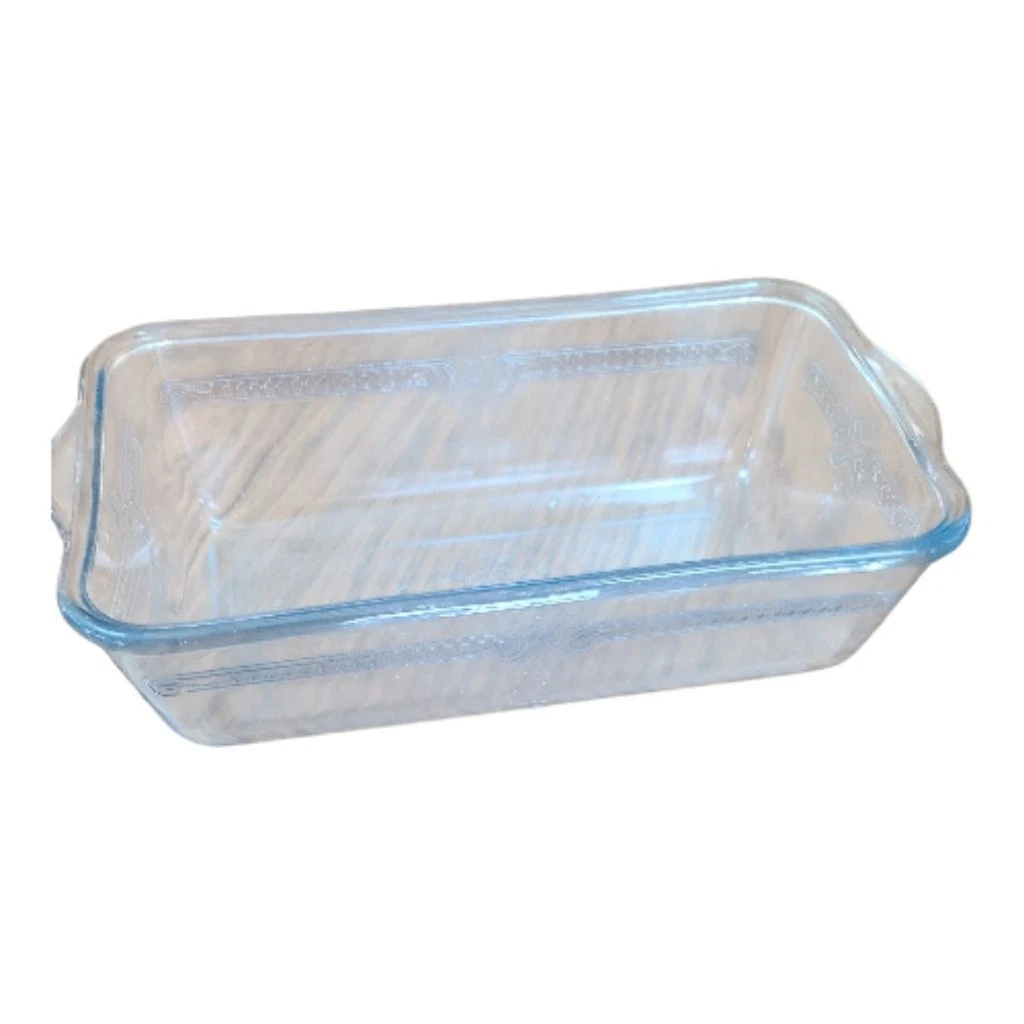 Vintage FireKing Glass Loaf Pan Blue
