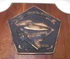 Vintage USS L. Mendel Rivers Resin Emblem  (SSN-686)  Submarine Wall Plaque