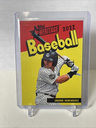 2022 Topps Heritage Minor Pack Cover Jasson Dominguez #73PC-11 Rookie