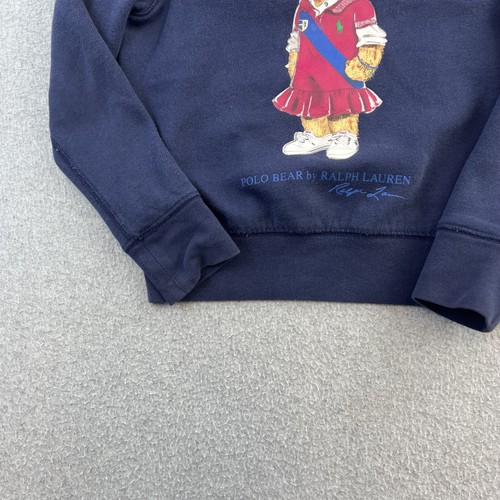 Polo Ralph Lauren Sweater Girls Small 7 Polo Bear Crewneck Pullover - Picture 8 of 10