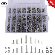 900 Stainless Steel Nuts And Bolts Kits 4-40 6-32 8-32 10-24 With Box 900 Stainless Steel Nuts And Bolts Kits 4-40 6-32 8-32 10-24 With Box