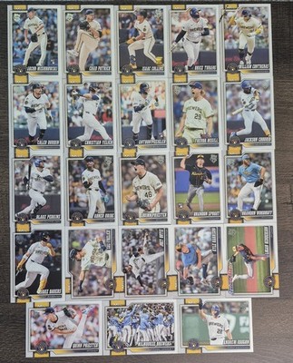 2026 Topps Series 1 & Series 2 Milwaukee Brewers team set - 23 cards Misiorowski
