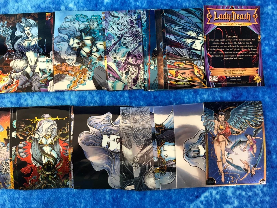 Lady Death Chromium Card Set 3 SINGLE Non-Sport Trading Card by Krome 1996 - Image 4 of 4