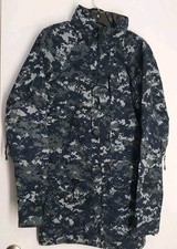 US Navy NWU Type I Blue Digital Blueberry Gore-Tex Jacket Parka Small/X-Long