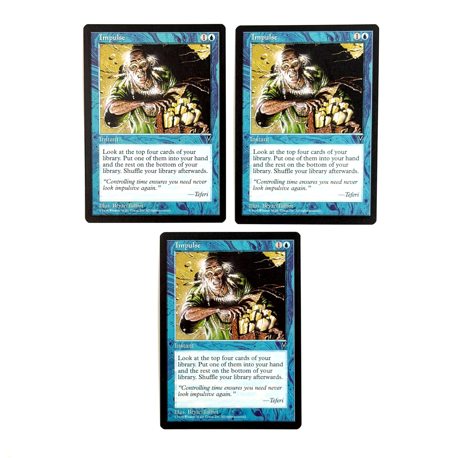 Impulse x3 Common Visions Magic: The Gathering LP-NM