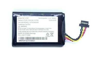 TomTom VF6P LHA11111052 Akku Battery für TomTom 4PL60 3,7V 1100mAh ICP553450AR