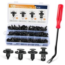 121PCS Push Type Retainer Fender Liner Clips 120Pcs Nissan/Infiniti Remover