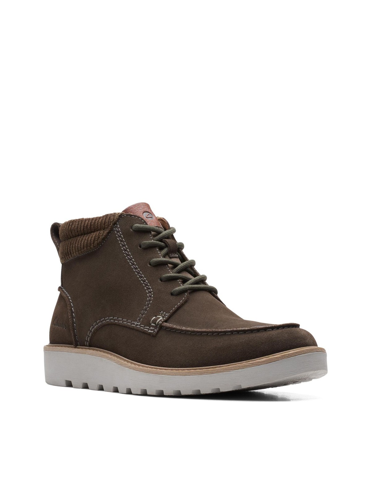 Мужские серые ботинки на танкетке Barnes со средним носком из коллекции CLARKS 7 М 15490₽