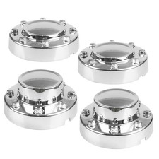 Front  Rear Chrome Dually Wheel Center Hub Caps Cover Compatible with Dodge ...