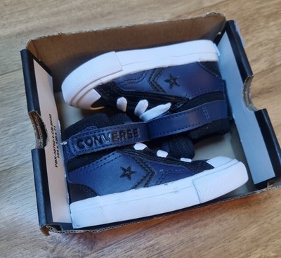 converse pro blaze leder sneaker schwarz-marineblau Gr. 20