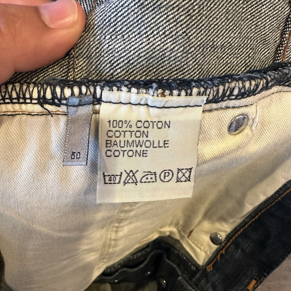 Christian Dior Heidi Slimane “Japanese Denim” Slim Fit Jeans Sz 33