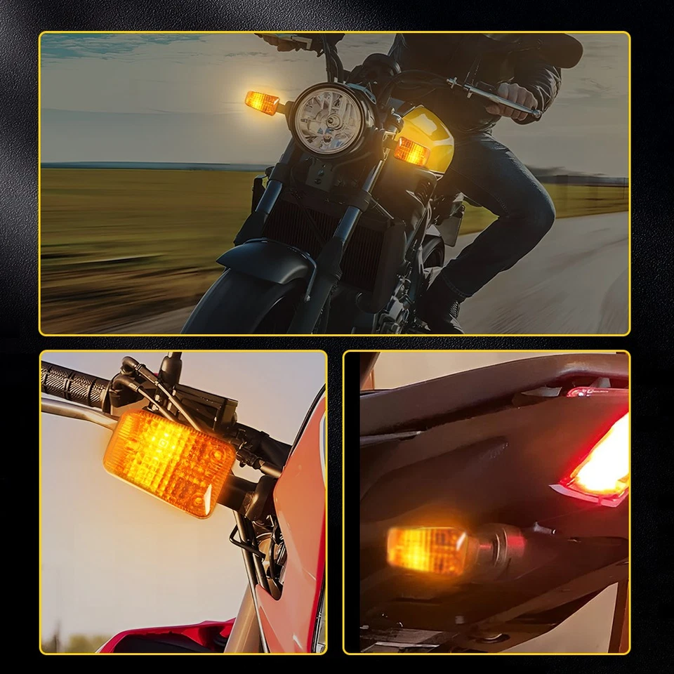 4 Motorcycle Turn Signals For Honda Nighthawk 250 650 750 Shadow VT750 VT1100 US - Image 2 of 4