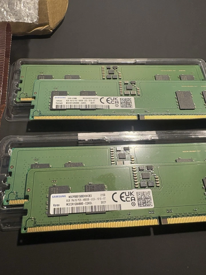 Two v100's 16gb + 32gb DDR5 4800+dual NVME Pcie Adapter - Image 3 of 4