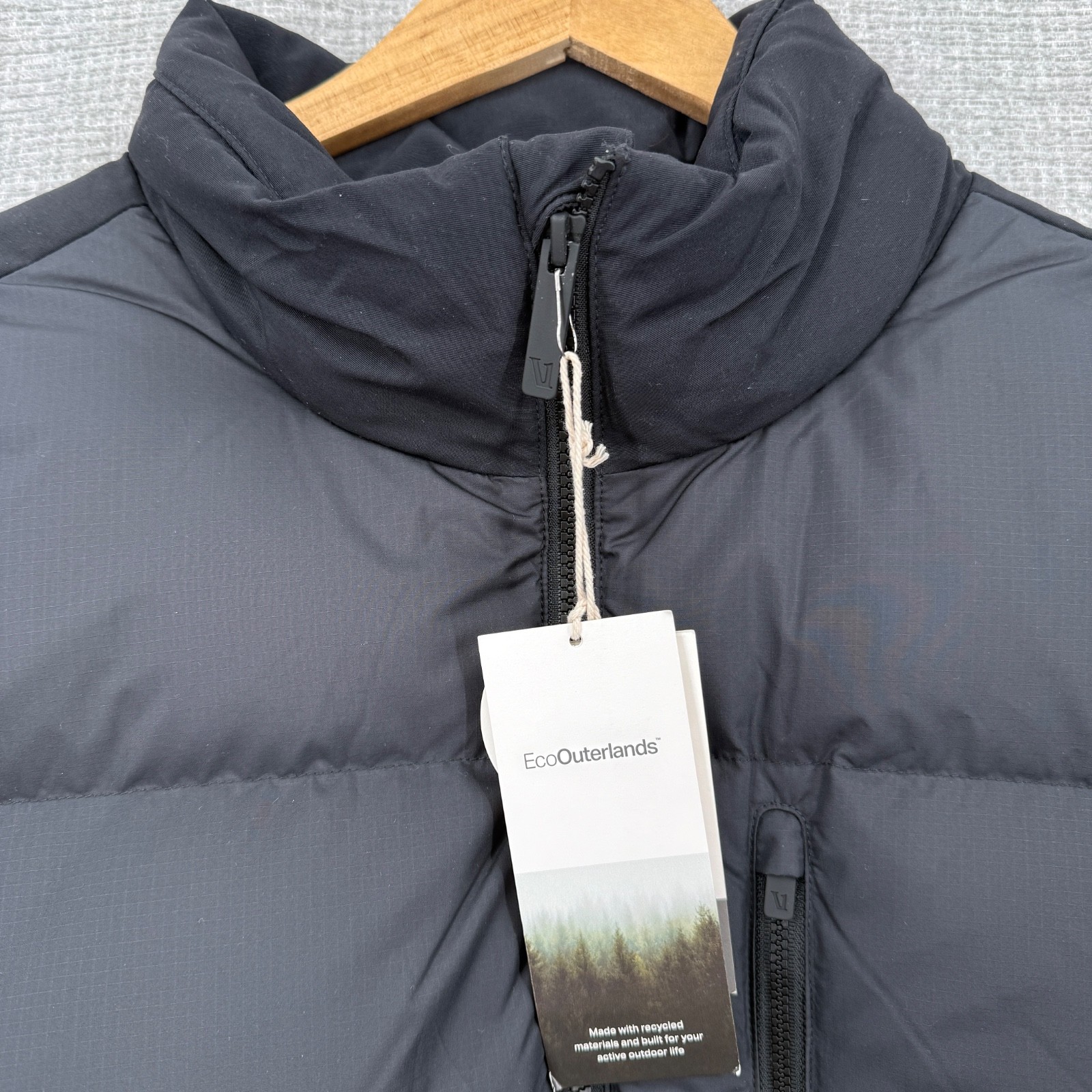 Vuori Aviara Insulated Down Jacket Men’s Size XLarge Black Heavyweight 700 Fill image 10