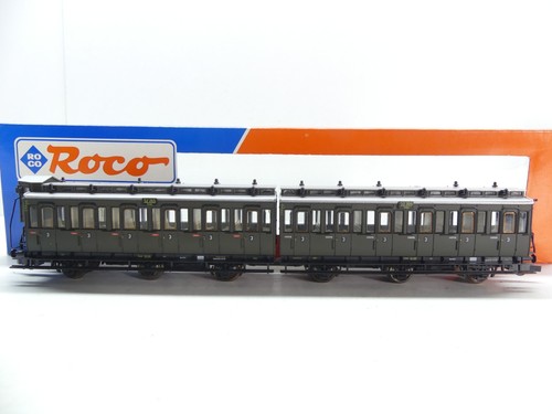 Roco H0 Doppel-Abteilwagen 52265 / 52266, DC, NEM, TOP in EVP #68159 | Condition: Gebraucht