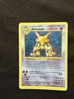 Pokémon TCG Shadowless Alakazam Base Set 1/102 Holo Rare (Damaged)