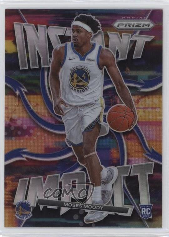 2021-22 Panini Prizm Instant Impact Silver Prizm Moses Moody #24 Rookie RC 0w8