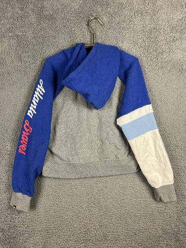 Atlanta Braves Pullover Hoodie Cooperstown New Era Womens Large 1/4 Zip Cropped - Picture 10 of 11