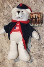 Vintage Christmas At Valley Forge Stamp Bear Usps Collectible Plush 2004 New