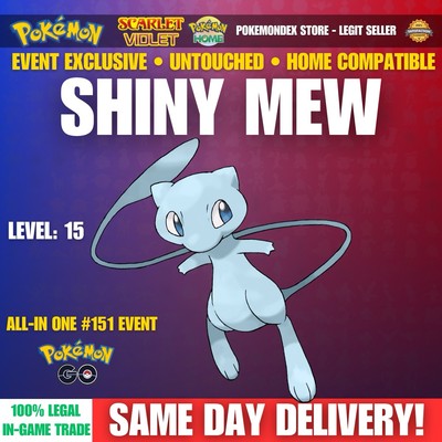 Pokemon Scarlet And Violet   SHINY MEW FROM POKEMON GO | UNTOUCHED! RARE
