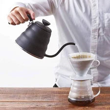 Hario V60 "Buono" Gooseneck Drip Kettle 1200ml - Matte Black – Pour Over Coffee