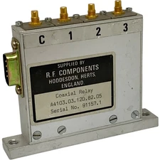COAXIAL RELAY 3 WAY RF COMPONENTS 5945-99-096-2907 A4103.03.12D.82.05