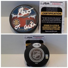 Marco Sturm Signed Boston Puck 2010 NHL Winter Classic JSA COA Inscribed OT GWG