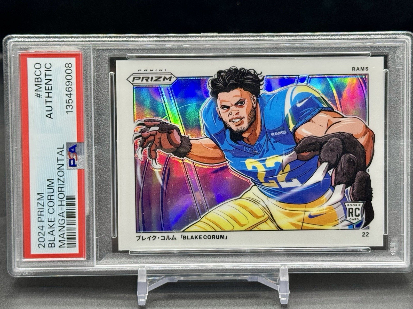 2024 Panini Prizm Blake Corum Rookie Manga SSP Case Hit Rams