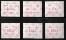 1993 South Africa - FRAMA Labels short set Pretoria Sunnyside machine (P024) MNH