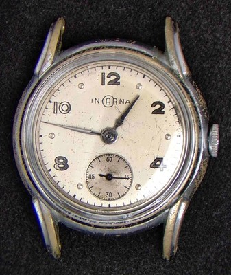 Inarna Sub-Dial Men's Hand-Wind Vintage Swiss Watch -- Running