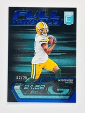 2024 Donruss Elite Football Jayden Reed Full Throttle Blue /25 Packers