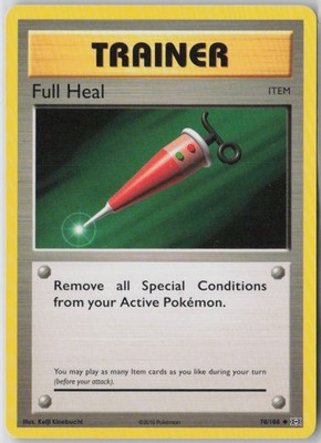 Full Heal Uncommon XY - Evolutions 78/108 LP
