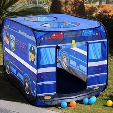 Foldable Pop Up Play Tent Truck Police Car Bus Kids Boys Children Game House UK