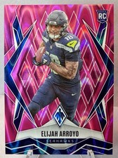 2025 Panini Phoenix Elijah Arroyo Pink Seismic /75 RC #178 Seattle Seahawks