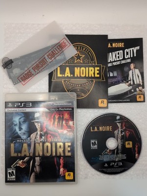 L.A. Noire (PlayStation 3, PS3) - Complete W/ Manual & Badge Pursuit - MINT