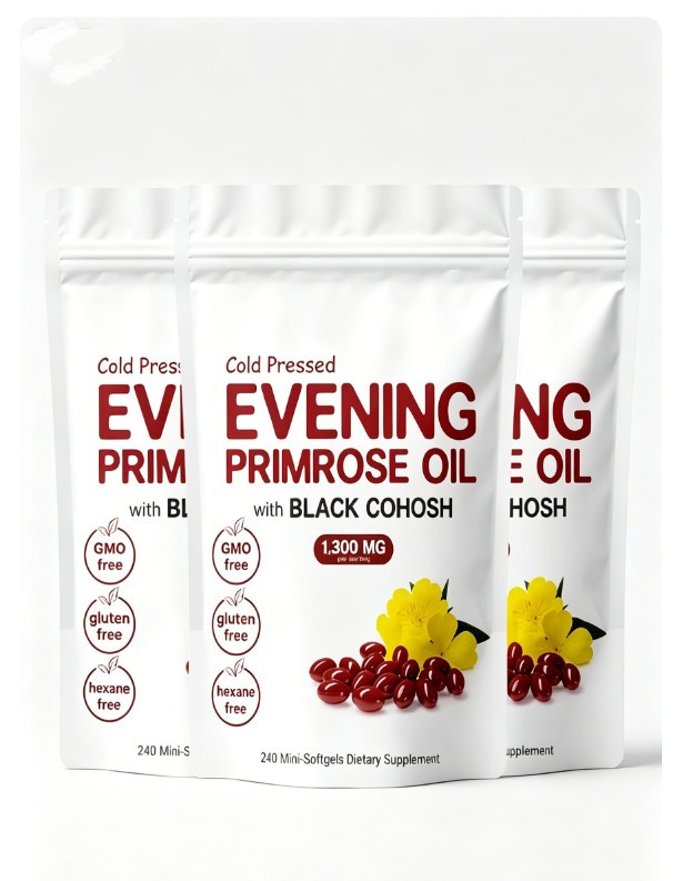 1-3pcs Evening Primrose Oil 1300mg 240Softgels Black Cohosh Women Health Support