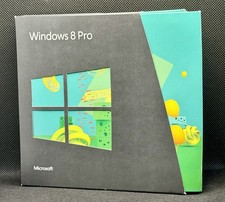 Microsoft Windows 8 Pro Retail 32 & 64 Bit DVD Discs w/ Product Key Pre-Owned