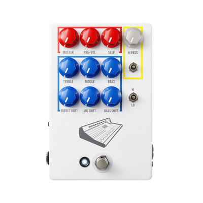 JHS Colour Box V2 Preamp Pedal for Guitars, Microphones, and Line Level Source