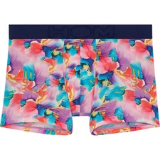 HOM Aqua Flowers Boxer Brief mens underwear trunk short ultra fine lined pouch