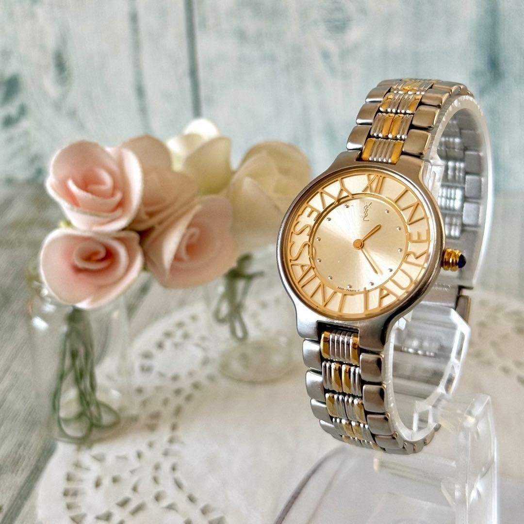 Yves Saint Laurent watch with stainless steel YS logo Used