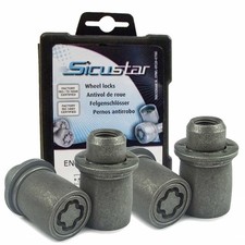 Felgenschlossmutter Flachbund mit zyl. Scheibe M12x1,5   für Volvo C30 C70 II Ca