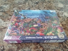 Springbok Puzzle Undersea Turtle 1000 Pieces Brand New Sealed Ocean Life Fish