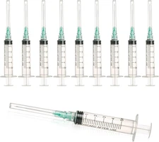 5ml with 21 Ga 1.5 Inch Luer Lock, Individually Wrapped 20 pack 