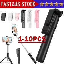 Selfie Stick Tripod Bluetooth Wireless Remote Stand For iPhone 15 16 Pro Max Lot