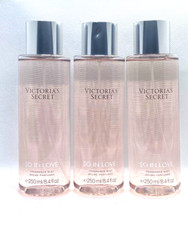 VICTORIA'S SECRET SO IN LOVE BODY MIST 8.4FL OZ SET OF 3 