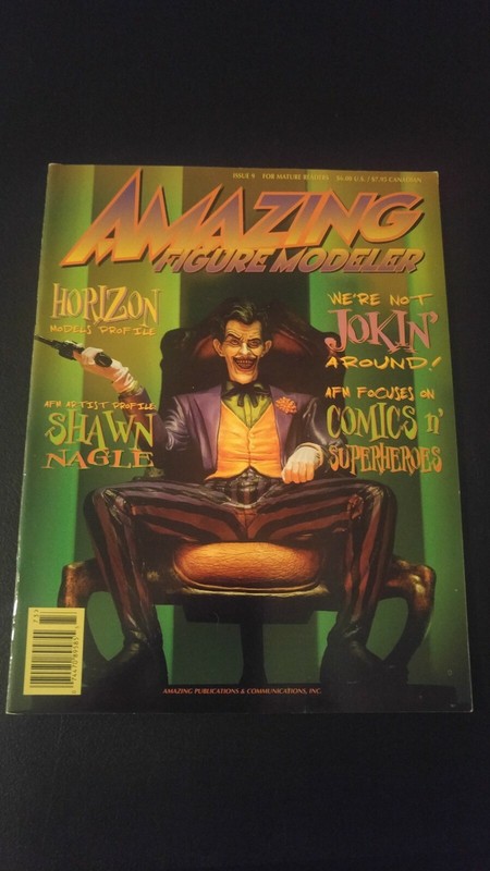 AMAZING Figure Modeler Magazine #9 Joker Horizon SuperHeroes Shawn Nagle Marvel