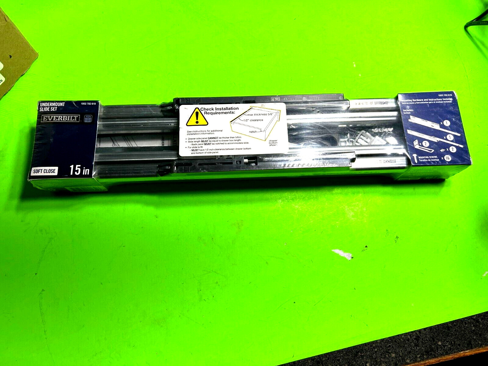 Everbilt 15 in. Full Extension Undermount Soft Close Cabinet
