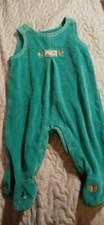 Vintage Healthtex Unisex Velour Baby Romper. Sz 9 mo. EUC from 2002.   Teddys 