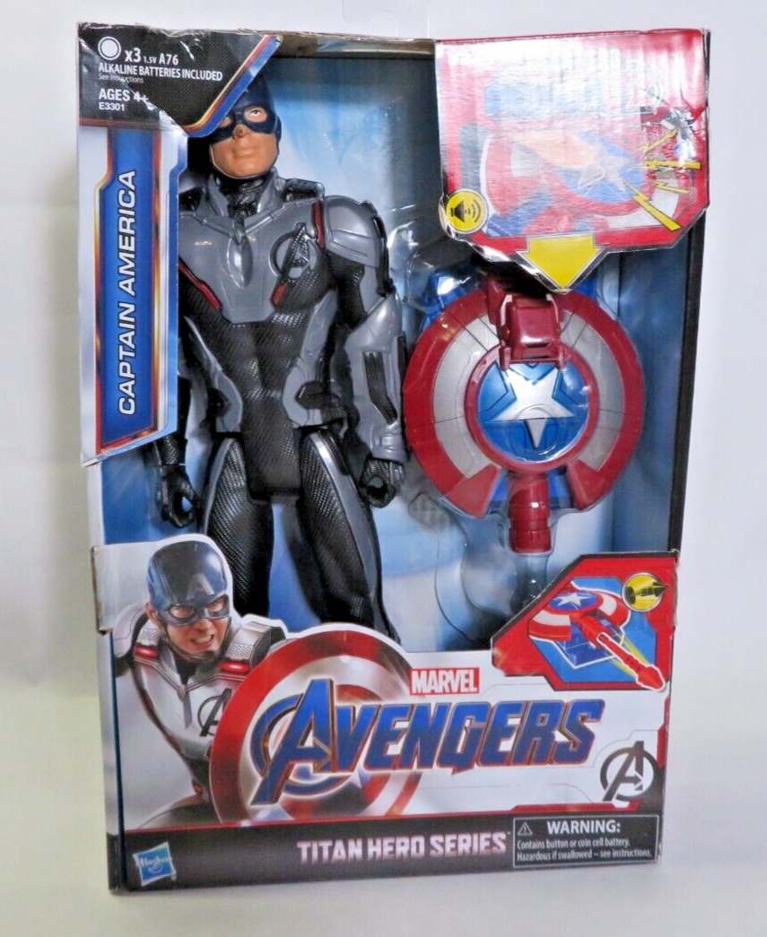 Marvel Avengers Captain America Endgame Titan Hero Series Power Fx